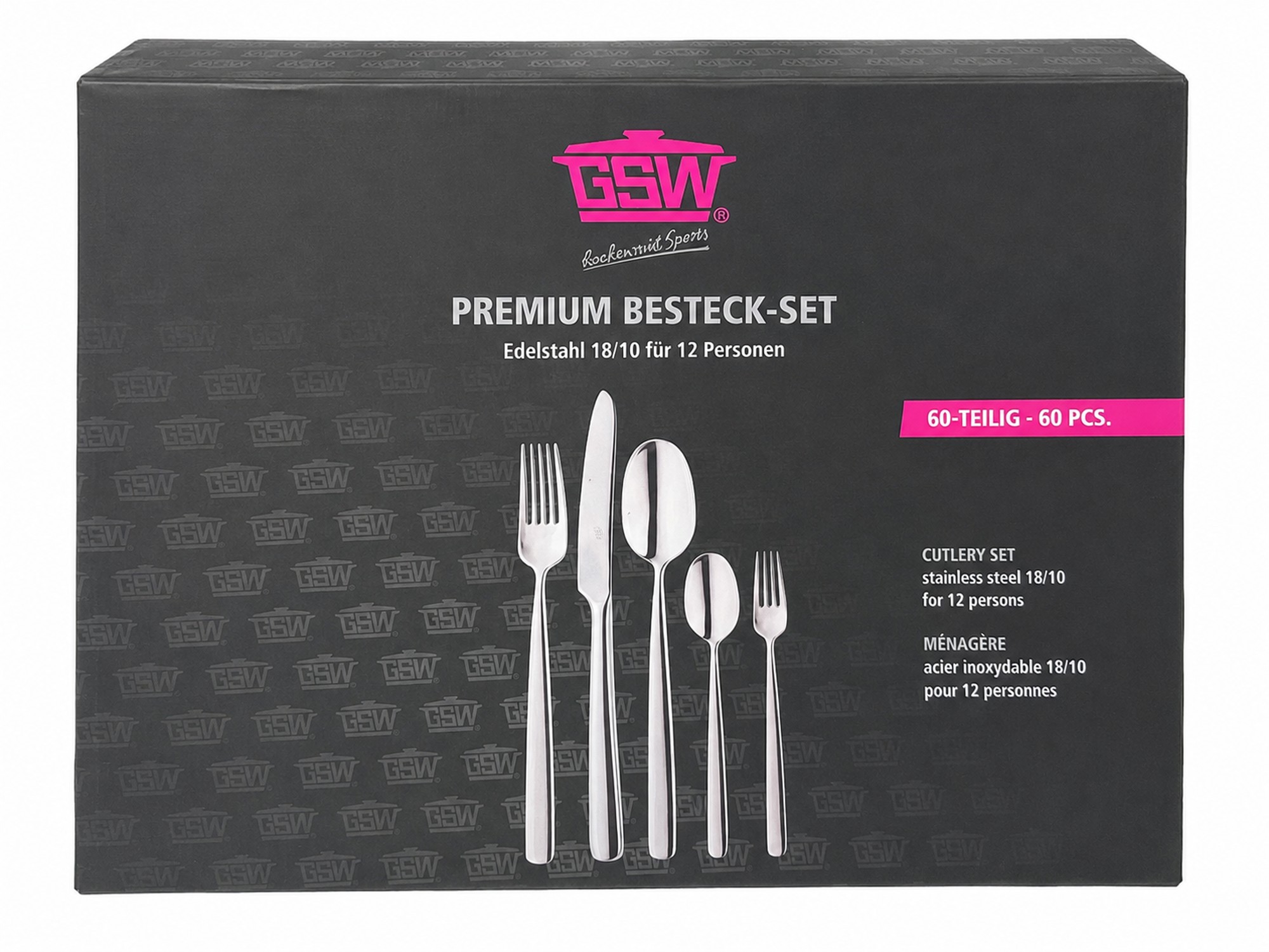 GSW Besteckset Premium Tafelbesteck 60-teilig Edelstahl für 12 Personen NEU – Bild 7