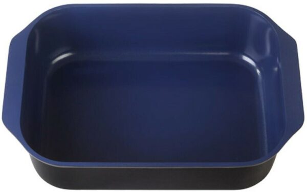 GSW Induktion Bräter Ceramica mit Glasdeckel Kobalt-Blau 8 Liter NEU – Bild 2