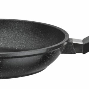 GSW Bratpfanne Gastro Titanium Granit Ferrotherm Ø 20 cm Schwarz NEU