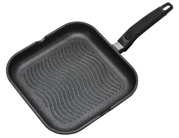 GSW Grillpfanne Steakpfanne Induktion 28x28cm Titanium Granit Ferrotherm NEU – Bild 2