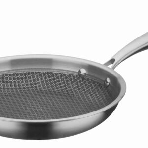 GSW Edelstahl Bratpfanne Induktion Tri-Ply Gastro Ø 20 cm Silber NEU