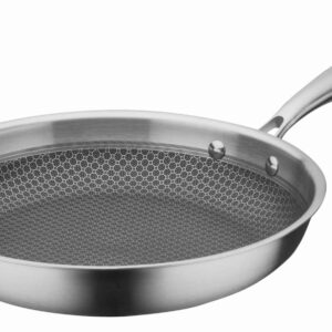 GSW Edelstahl Bratpfanne Induktion Tri-Ply Gastro Ø 28 cm Silber NEU