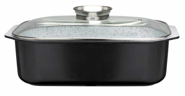 GSW Bräter Ceramica Stone Induktion mit Aromaglasdeckel 8 Liter NEU