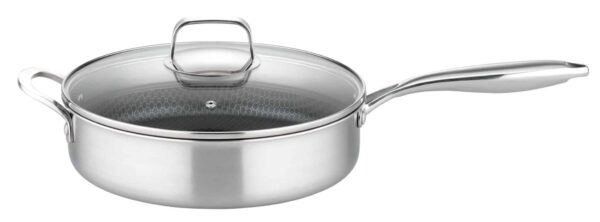 GSW Schmorpfanne Edelstahl-Pfanne Bräter Ø 28 cm Tri Ply Pro Inoxxa Black NEU