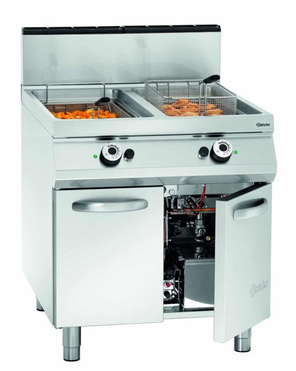 Bartscher Gas-Standfritteuse, 2 Becken – Bild 3