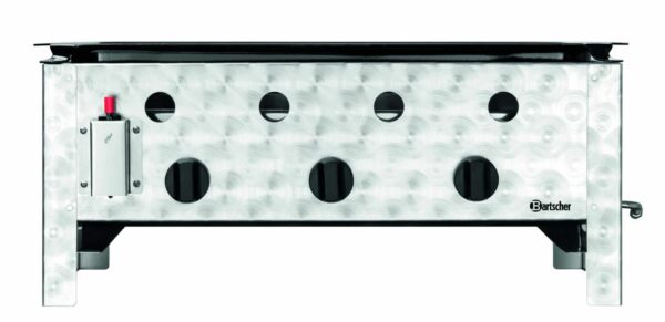 Bartscher Gas-Grill Tisch-Grill Tisch-Bräter Grillpfanne Edelstahl Silber NEU – Bild 4