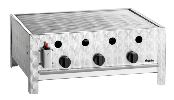 Bartscher Gas-Tischbräter Tisch-Grill mit Grillrost aus Edelstahl 10 kW Silber – Bild 13