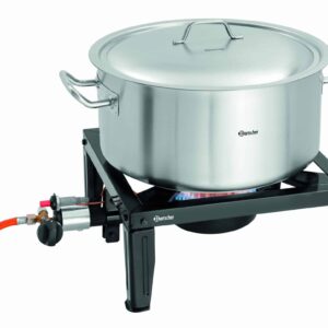 Bartscher Gaskocher Hockerkocher Gas Schwarz NEU