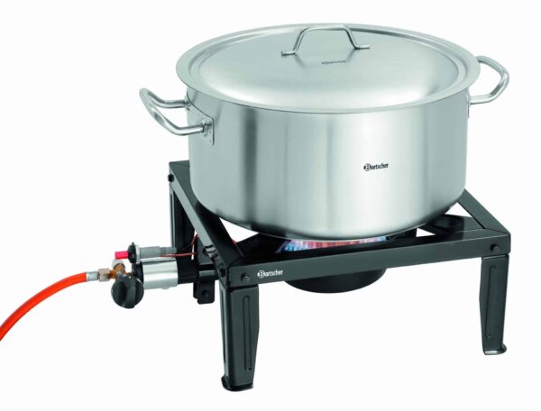 Bartscher Gaskocher Hockerkocher Gas Schwarz NEU