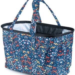 Genius Einkaufskorb Einkaufstasche Tragekorb FALKO faltbar 26 L Blue Flowers