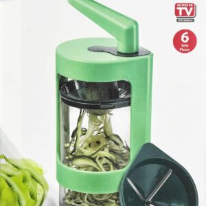 Genius Spiralschneider Obst-Gemüse-Schneider Super Julietti 6-tlg. Grün NEU