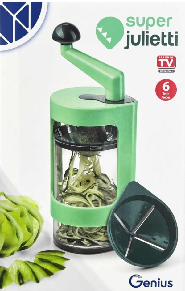 Genius Spiralschneider Obst-Gemüse-Schneider Super Julietti 6-tlg. Grün NEU