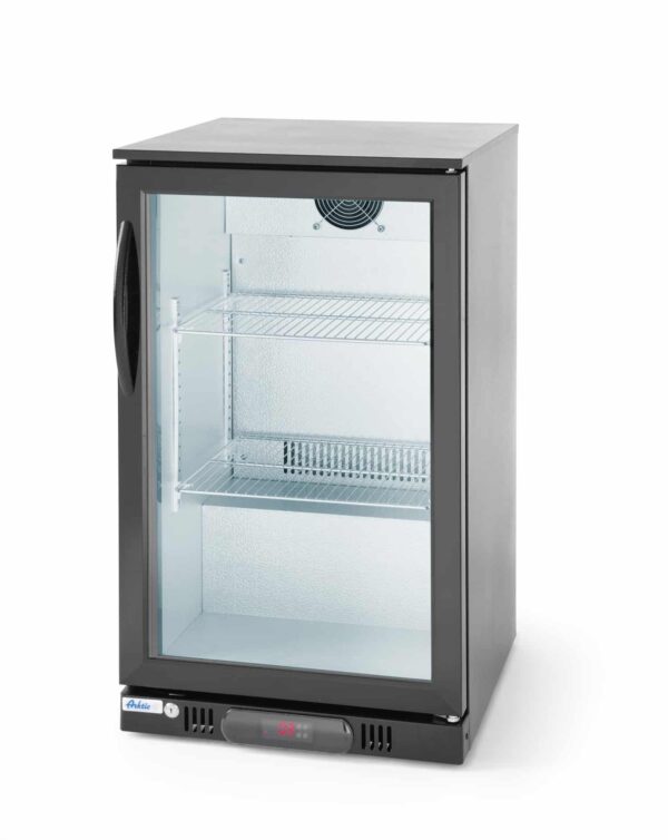Glas-Flaschen-Kühlschrank Bar Weinkühlschrank 93 Liter Schwarz Hendi Gastro NEU – Bild 2