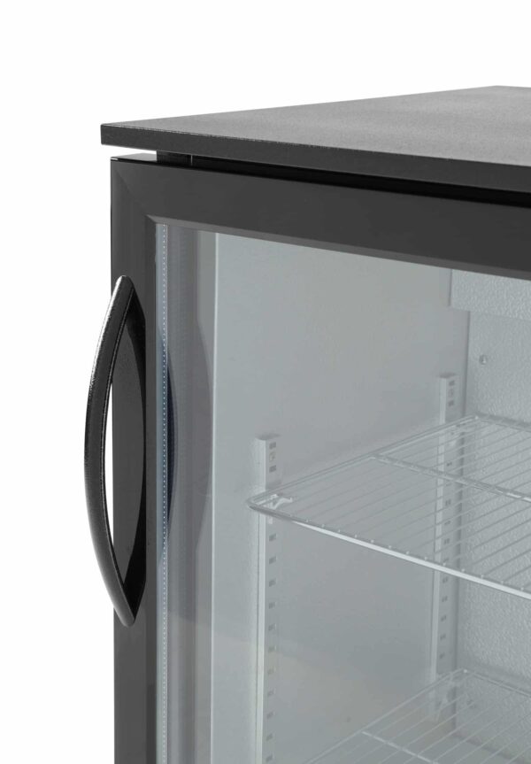 Glas-Flaschen-Kühlschrank Bar Weinkühlschrank 93 Liter Schwarz Hendi Gastro NEU – Bild 5