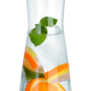 Bartscher Glas-Karaffe aus Glas und Edelstahl 750 ml NEU