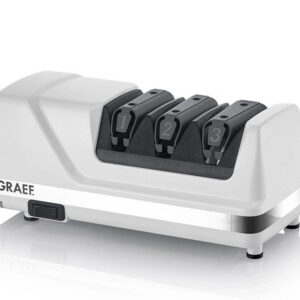 Graef Elektro Diamant Messerschärfer Messerschleifer Messerschäfgerät Weiss NEU