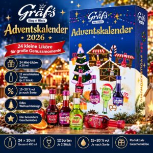 Gräf’s Adventskalender Weihnachtskalender 24x 20ml 12 Sorten Merry Mas 2026 NEU