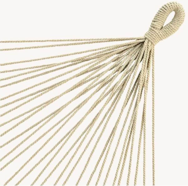 Hängematte Liegematte mit Gestell Komplett-Set Liegefläche 190 x 80 cm Beige NEU – Bild 3