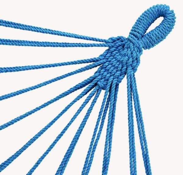 Hängematte Liegematte mit Gestell Komplett-Set Liegefläche 190 x 80 cm Blau NEU – Bild 5