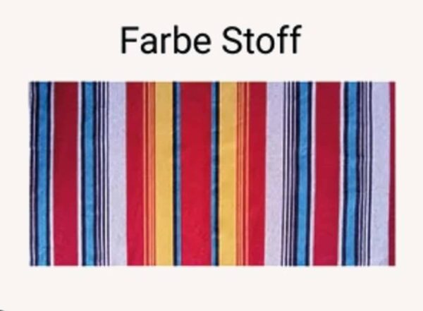 Hängematte Liegematte Komplett-Set Liegefläche 190 x 80 cm Rot dünn gestreift – Bild 2
