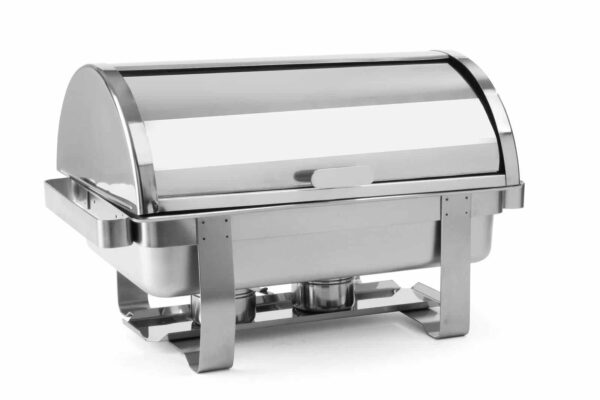 Hendi Speisewärmer Chafing-Dish Rolltop 1/1 GN Brennpaste Edelstahl NEU – Bild 4