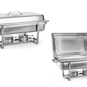 Hendi Chafing-Dish Speisewärmer aus Edelstahl Doppelpack 1/1 GN 9 Liter NEU
