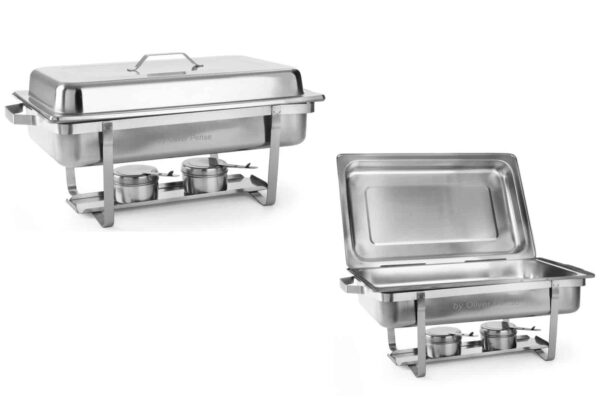 Hendi Chafing-Dish Speisewärmer aus Edelstahl Doppelpack 1/1 GN 9 Liter NEU