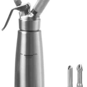 Hendi N2O Sahnespender aus Edelstahl 500 ml Gastro Profi Line Silber NEU