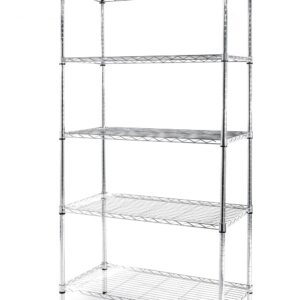 Hendi Küche-Lager-Regal-System mit 5 Böden Storage-Rack Chrom-Silber NEU