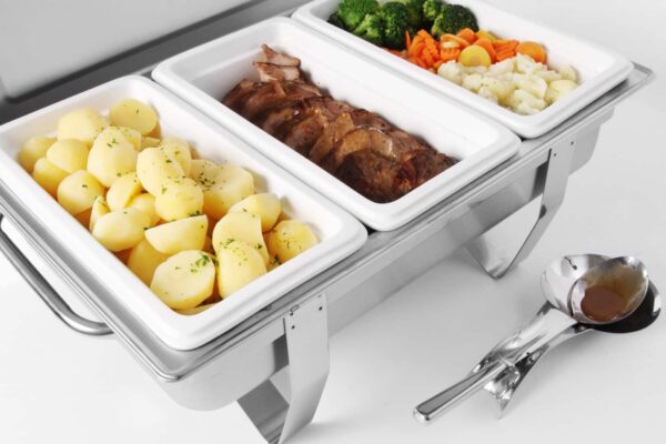 Hendi Chafing-Dish Speisewärmer Brennpaste Buffet Fiora 1/1 GN Set 9 L NEU – Bild 2