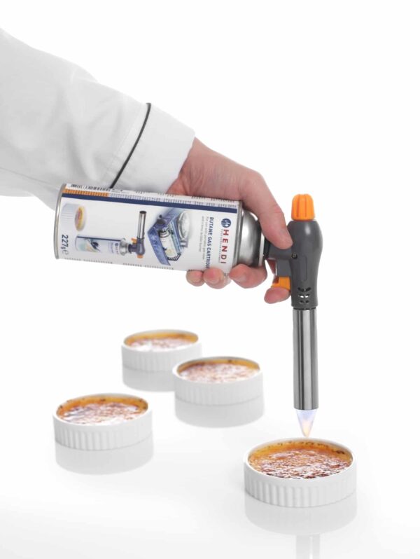 Hendi Creme-Brulee-Brenner Set Gas Brenner Gas-Kartusche NEU – Bild 2