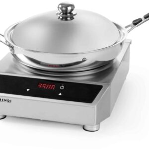Hendi Induktion Wok-Set Wok-Pfanne Induktionskocher Kochfeld 3,5 Kw NEU