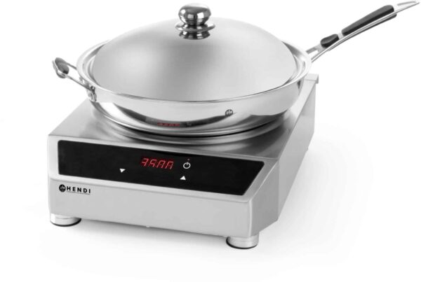Hendi Induktion Wok-Set Wok-Pfanne Induktionskocher Kochfeld 3,5 Kw NEU