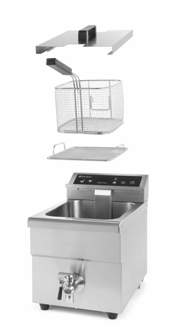 Hendi Induktion Fritteuse Induktionsfritteuse Edelstahl 8 Liter 3500W 230V NEU – Bild 7
