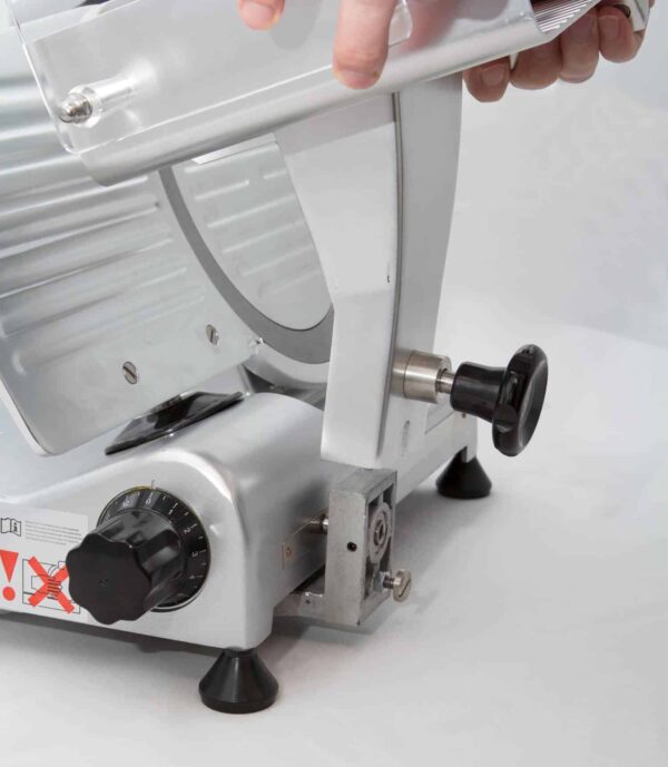 Hendi Aufschnittmaschine Allesschneider Käse Fleisch Ø 300 mm Silber NEU – Bild 3