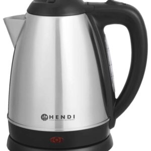 Hendi Gastro Wasserkocher aus Edelstahl 1,8 Liter 2150W Silber Schwarz NEU