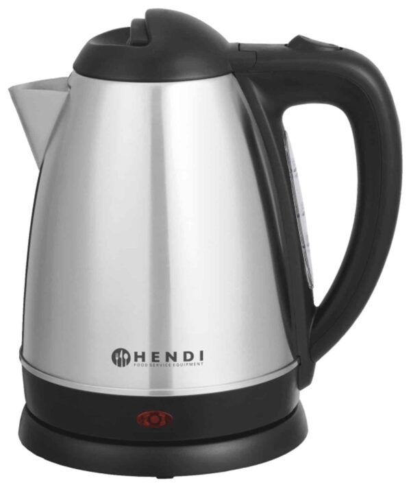 Hendi Gastro Wasserkocher aus Edelstahl 1,8 Liter 2150W Silber Schwarz NEU