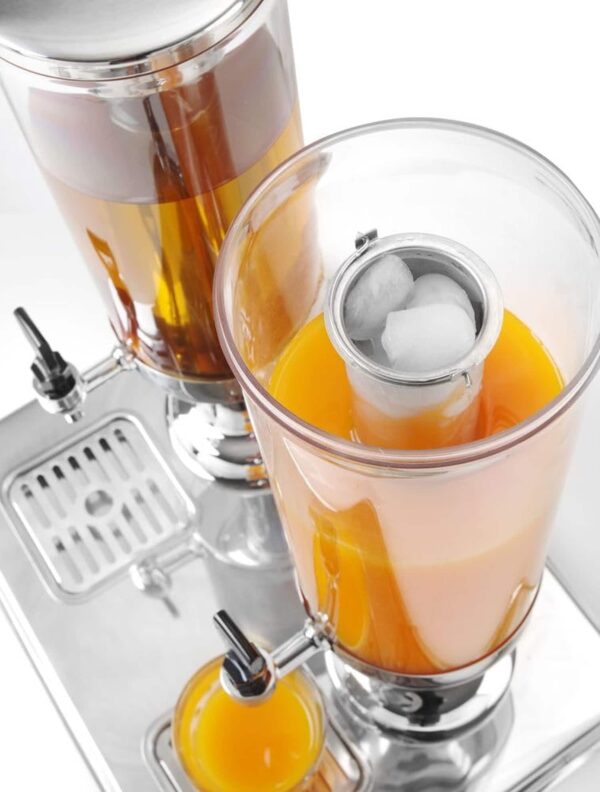 Hendi Gertänke-Spender Saft-Spender Multi-Spender Dispenser Edelstahl 2x 3 Liter – Bild 5