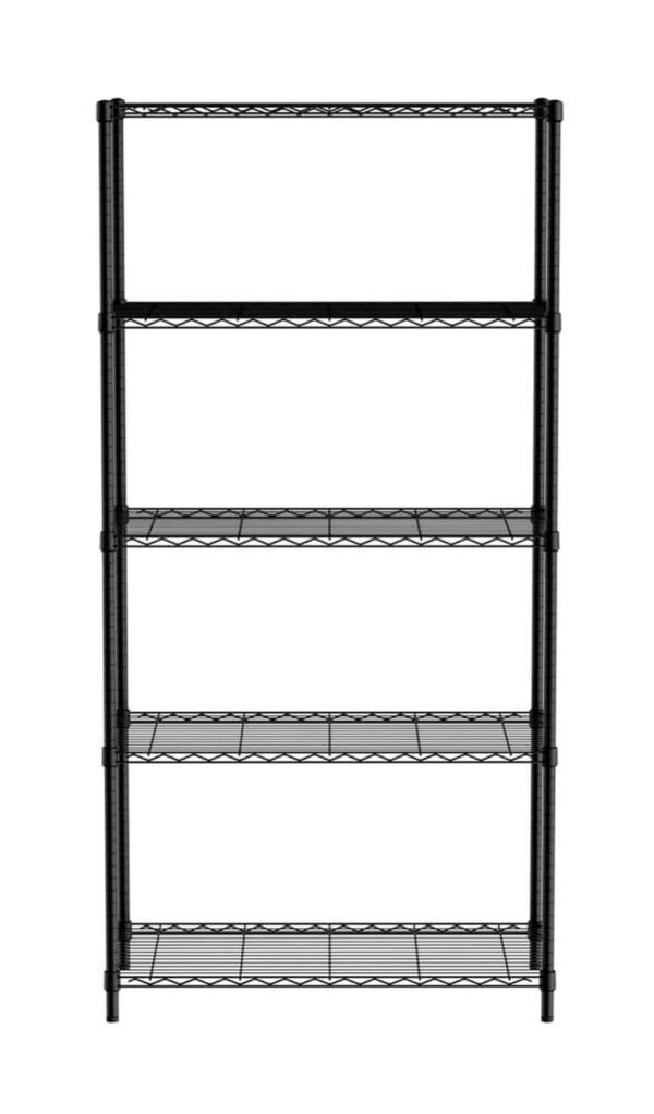 Hendi Küche-Lager-Regal-System mit 5 Böden Storage-Rack Schwarz-Matt NEU