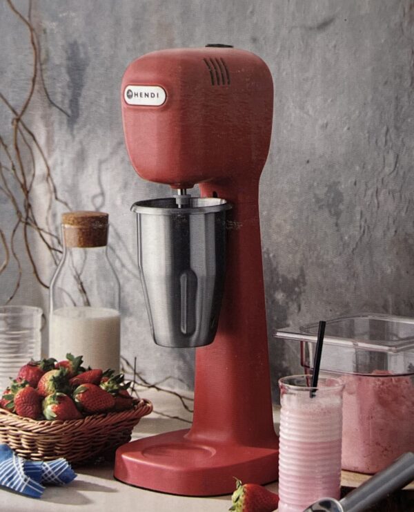 Hendi Milchshaker Drink-Mixer Eiweiß Barmixer Shaker Cocktail-Mixer Rot NEU – Bild 2