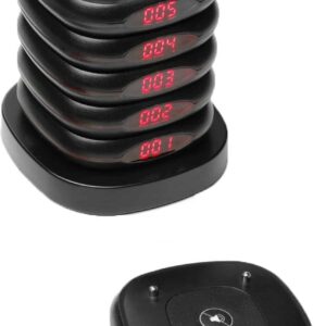 Hendi 10 Pager für Pager-System LED Digital Reichweite 500m Schwarz NEU