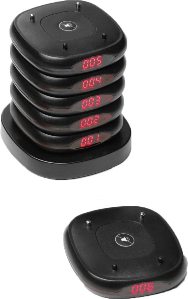 Hendi 10 Pager für Pager-System LED Digital Reichweite 500m Schwarz NEU