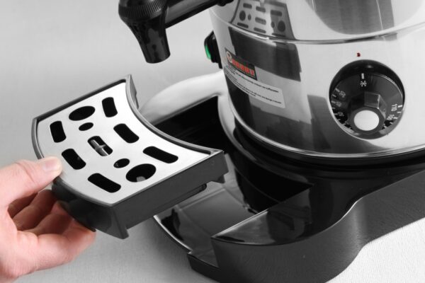 Hendi Rund-Filter-Kaffeemaschine Kaffee-Perkolator doppelwandig 16 Liter Silber – Bild 3