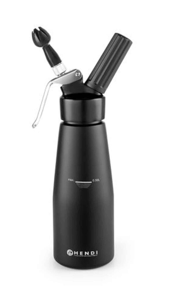Hendi N2O Sahne-Spender Set 0,5 Liter 500 ml Black Schwarz NEU – Bild 2