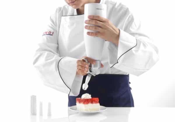Hendi Gastro Sahnespender Weiss 950 ml + 10x Sahnekapseln NEU – Bild 8