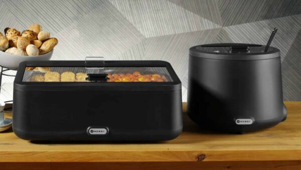 Hendi Chafing-Dish UNIQ Speisewärmer 1/1 GN Container Schwarz NEU – Bild 9