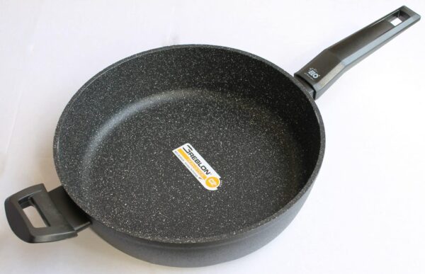 Elo Bratpfanne Schmorpfanne Induktion Ø 28 cm x 7,5 cm Höhe Granit Solution NEU – Bild 2