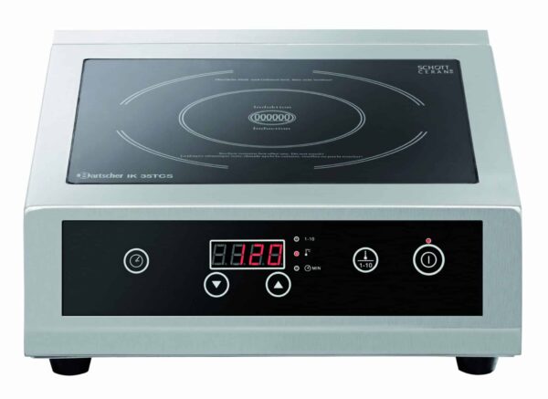 Bartscher Induktionskocher Kochplatte SCHOTT CERAN 3500W 230V 240°C Silber NEU – Bild 3