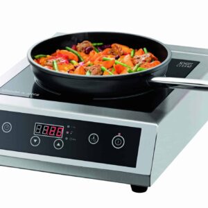 Bartscher Induktionskocher Kochplatte SCHOTT CERAN 3500W 230V 240°C Silber NEU