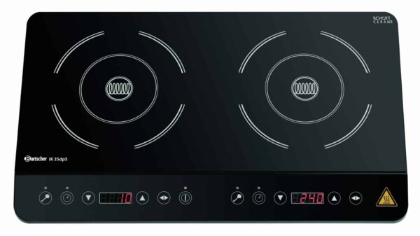Bartscher Induktionskocher Kochplatte SCHOTT CERAN DUO 3500W Schwarz NEU – Bild 4